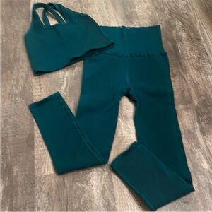 Free People Teal Activewear Set